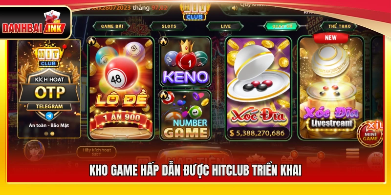 Hệ thống trò chơi đa dạng và hấp dẫn tại Hitclub